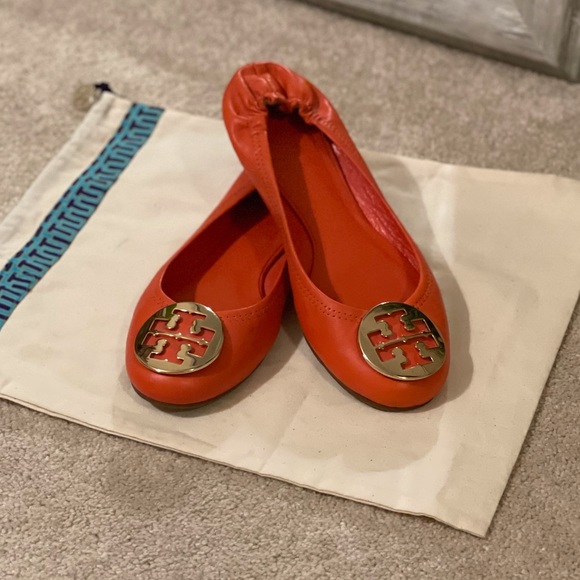 Tory Burch Shoes - Tory Burch orange ballet flats